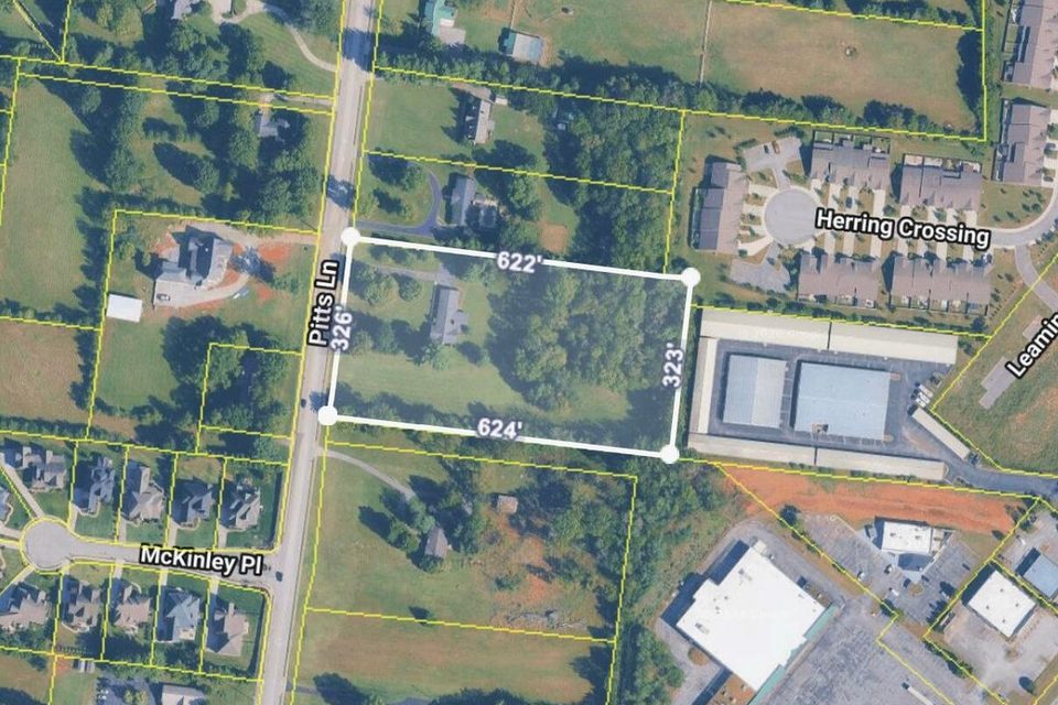 2320 Pitts Lane, a five acre development tract in Murfreesboro, Tennessee