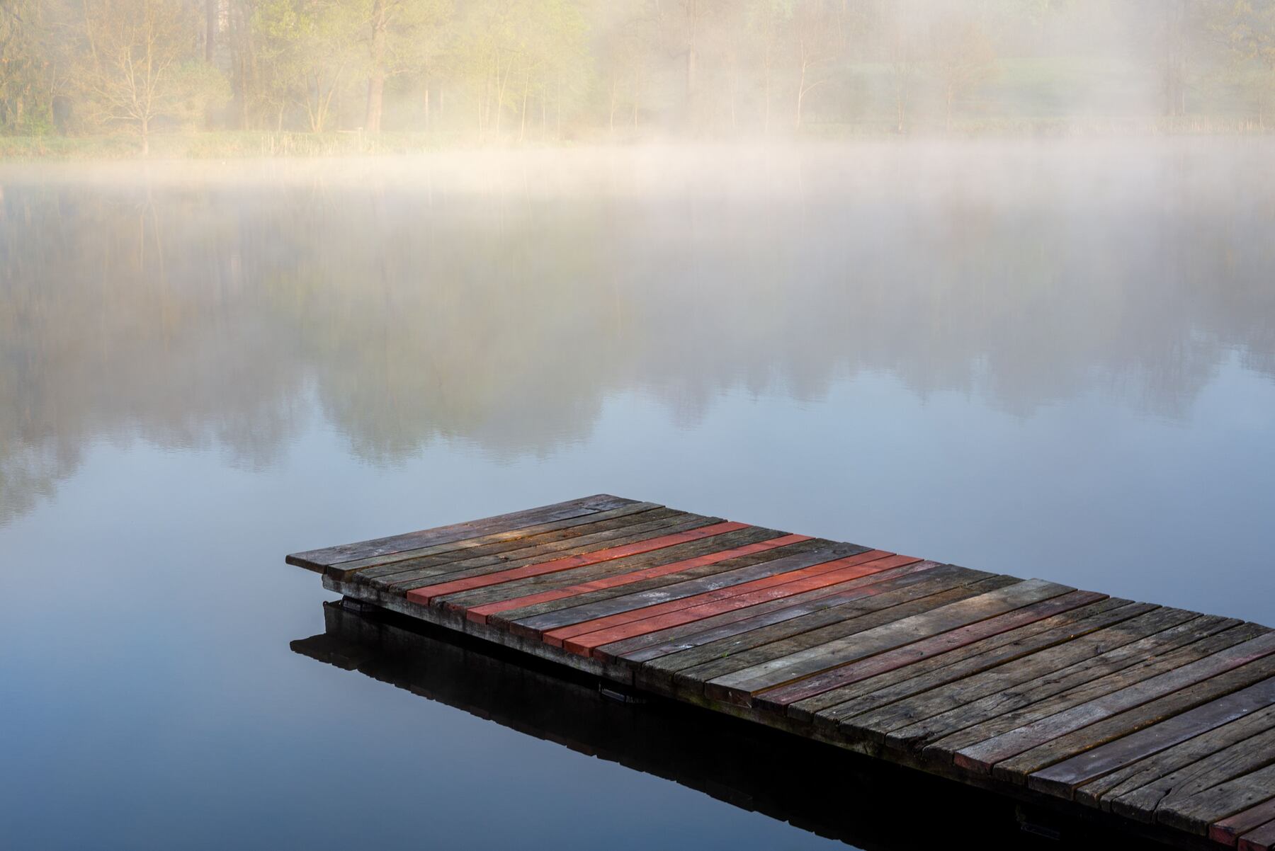 Dock on a quiet lake