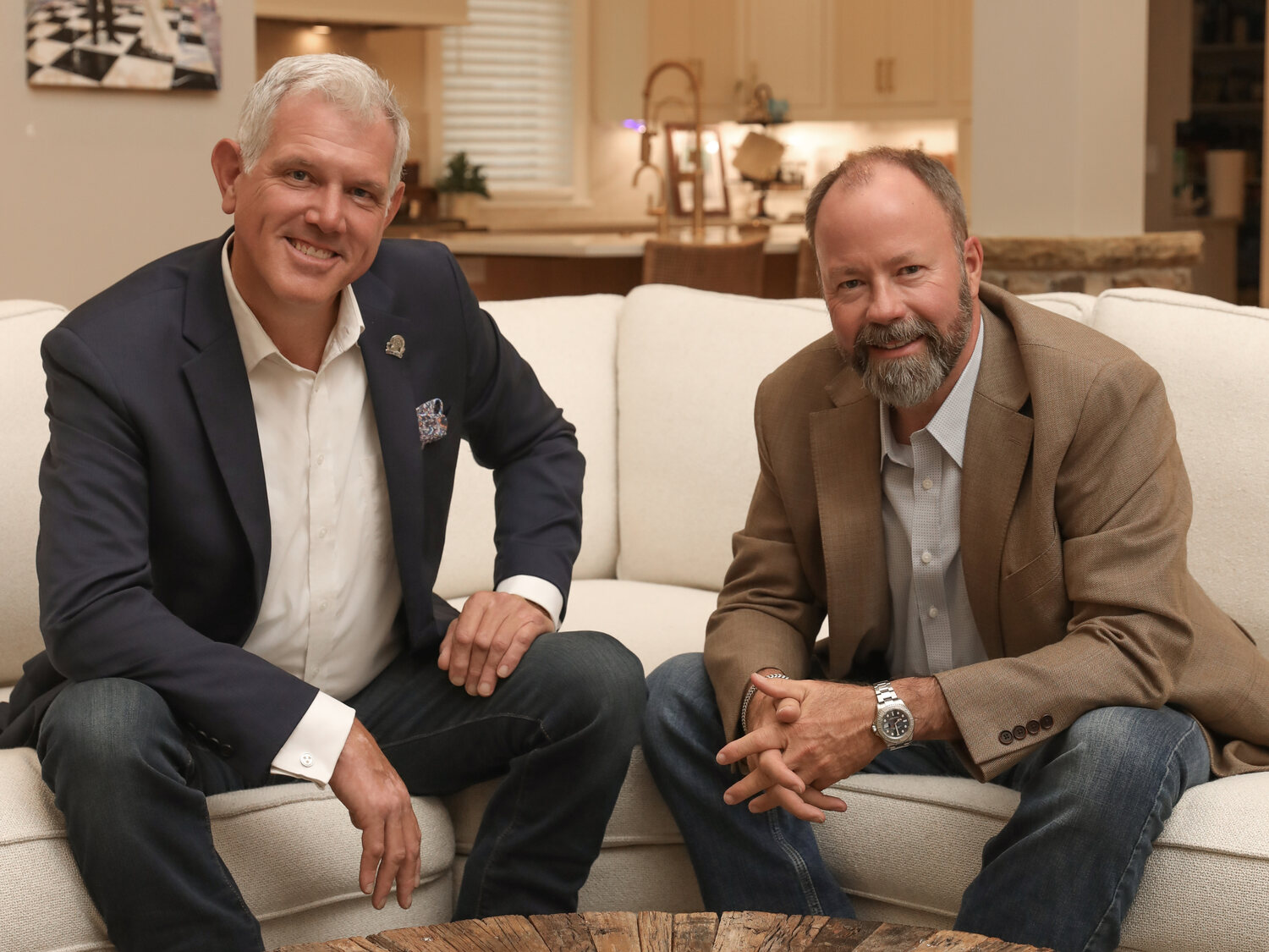 Geoff Ramsey and Geoff Hurdle of the Geoff and Geoff Group at a Chattanooga home